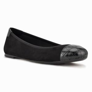 Nine West Capted Ballet Flats - Black - Ireland (DT5301274)